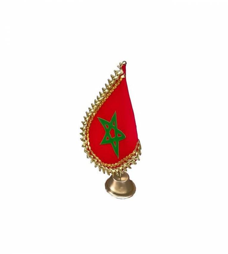 Le drapeau marocain ajoute un bel éclat à votre bureau